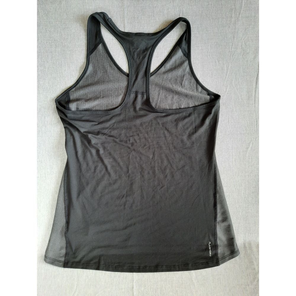 The North Face Flashdry Women's Large Stretch Outdoor Tank Top Gray Polyester‎